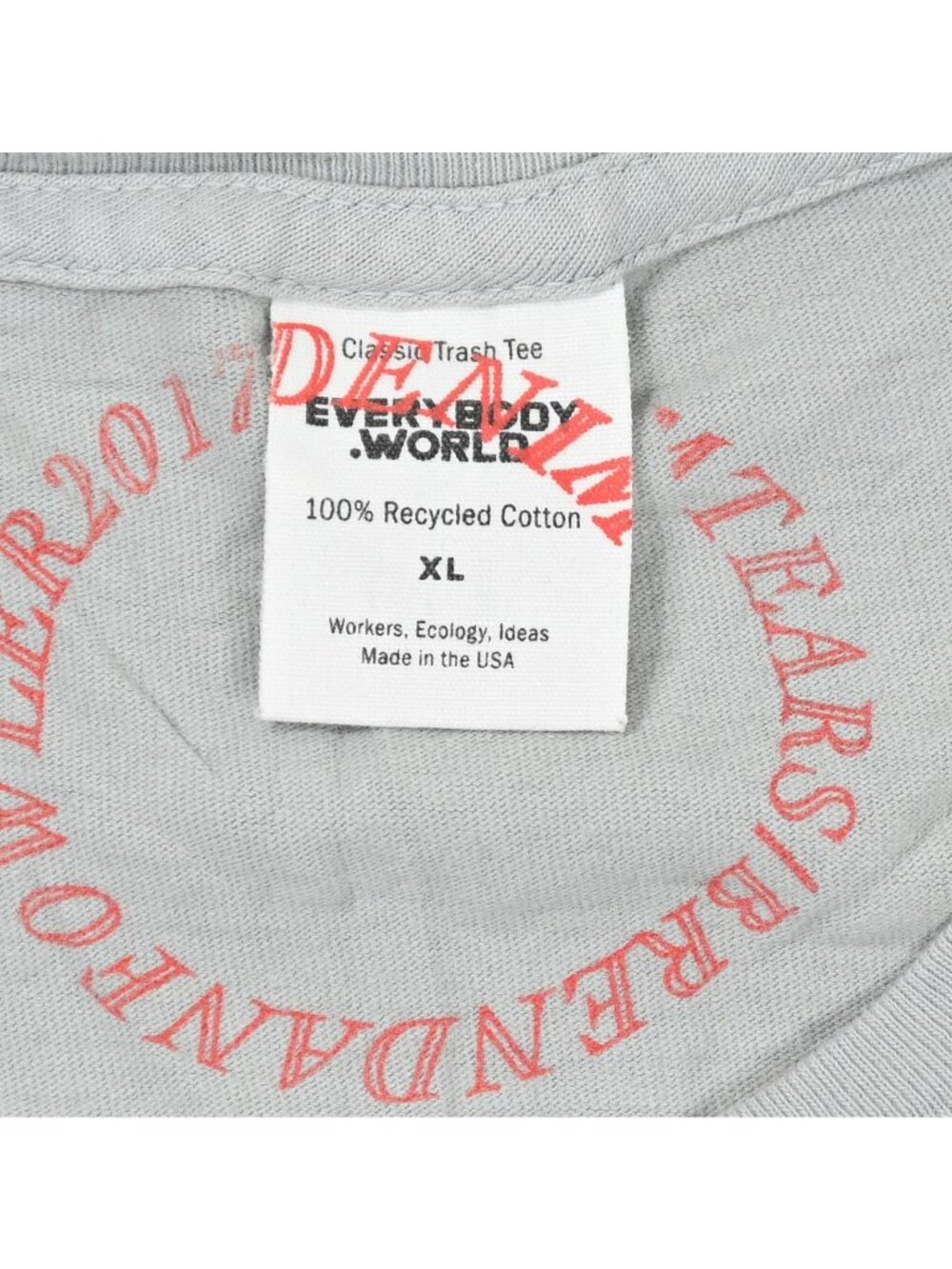 Denim Tears x Someware Coming Soon T-Shirt in Grey - Picture 2 of 3